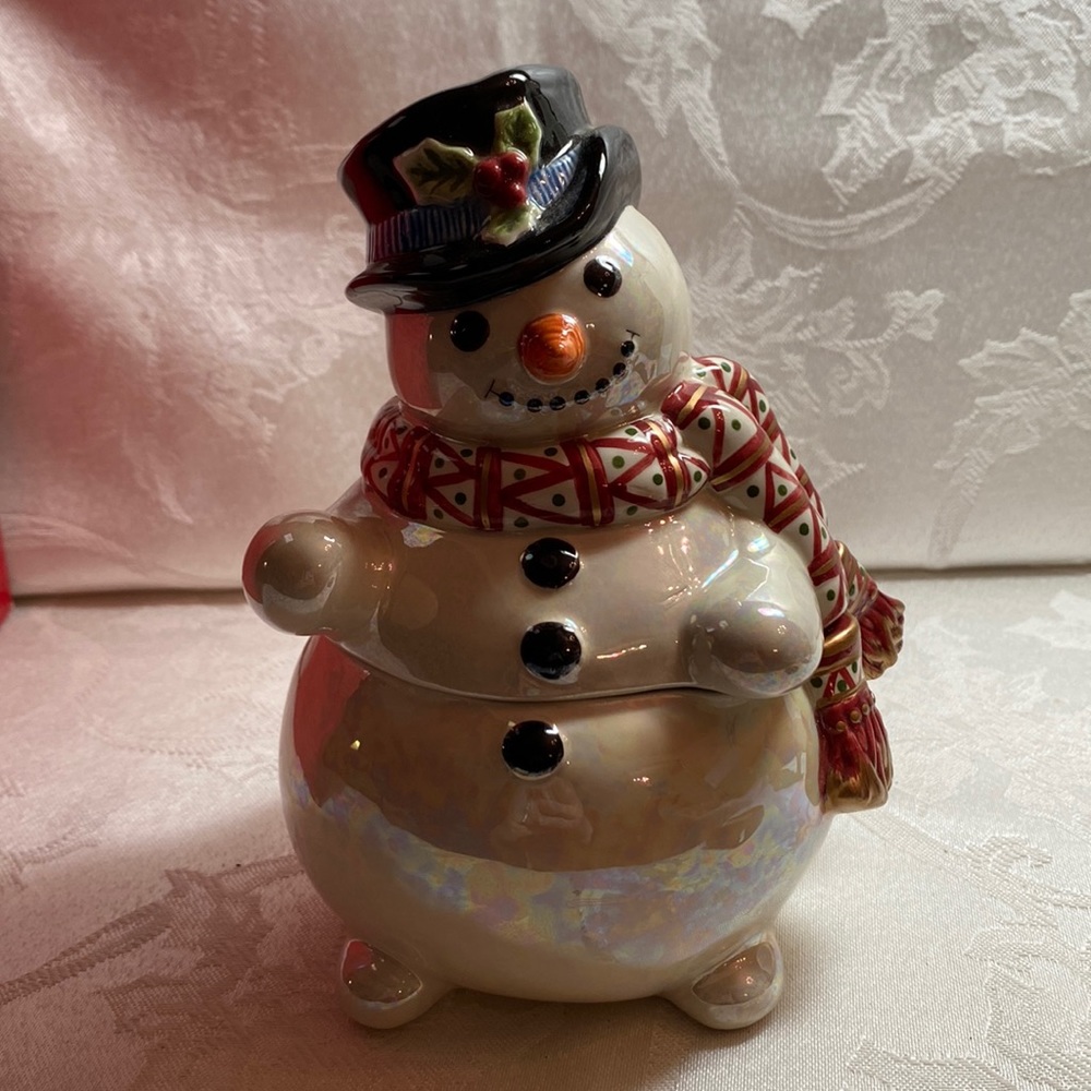 FITZ AND FLOYD CERAMIC SNOWMAN